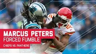 Marcus Peters Strips Kelvin Benjamin to Set Up Game-Winning FG! | Chiefs vs. Panthers | NFL