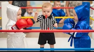 Baby Boxer Takes on Tough Opponent &ndash; A Knockout Performance! | baby funny video | #babyvideos