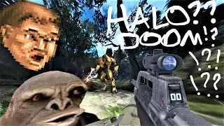 HALO IN DOOM ETERNAL??? (REAL) : Halo 3 Visual-Sound Pack DOOM ETERNAL MOD REVIEW