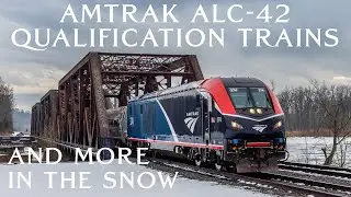 Amtrak ALC-42 Qualification Trains And More In The Snow