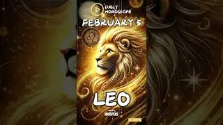♌ Leo &ndash; Your Charisma is Magnetic Today! ✨ | Daily Horoscope Feb 5, 2025 #horoscope  #zodiac