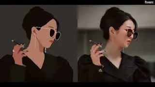 Create custom fashion minimalistic illustration, family portrait - Best Illustration service