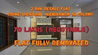🏠Move-In Ready 2BHK Renovated Flat – OU Colony #manikonda #2bhkflats #manikondaflats 