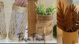 Decora&ccedil;&atilde;o reaproveitando materiais que iriam para o lixo