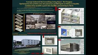 Modules de préfabrication en béton Etudes de Façades - Prototype Coworking Living Smart