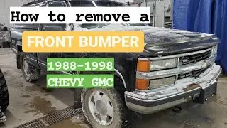 Легкое снятие переднего бампера 1988-1998 Chevy GMC C K 1500