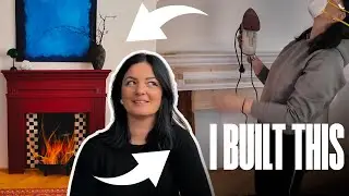 I Built a Faux Fireplace to Ground This Space