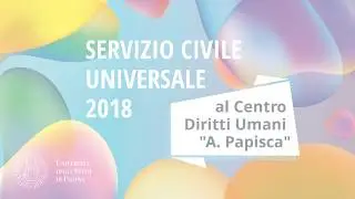 Servizio Civile al centro Diritti Umani 
