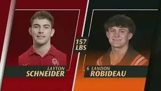 Landon Robideau vs. Layton Schneider (157lbs) FULL MATCH | 2025-26 Big 12 Wrestling