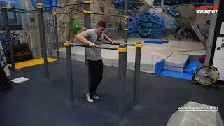 TopWorkout Start. Удержание уголка в упоре на брусьях