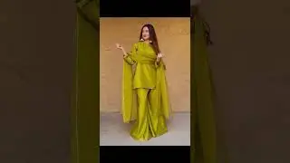 Simple and unique Katan Silk Sharara designs 💛🧡💚 #music #shadidresses #KatanSilk #Glowupwithmaryum