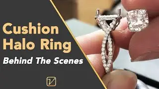 Cushion Cut Halo Ring | Setting The Diamond on Dawn's Cushion Cut Diamond Ring