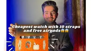 CHEAPEST WATCH WITH 10 STRAPS AND FREE AIRPODS!!