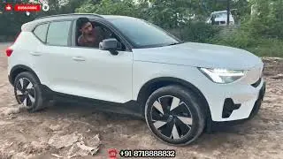 Volvo XC40 Electric White Mini SUV 😁 Car Transport Service Chandigarh to Hyderabad Door Delivery 🇮🇳🤙