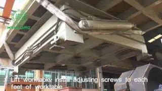 WANLONG PLC 600 Bridge Saw Installation
