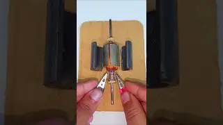 Open Motor Magnet Test &deg; DC Motor #dcmotor #tech #motor #shorts