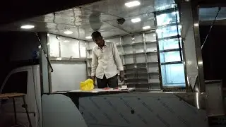 Stainless steel food truck modify in paan shop 9371548088