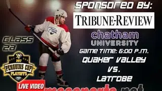 MSA Sports Hockey Spotlight - Playoffs:  Quaker Valley vs. Latrobe   3/14/17