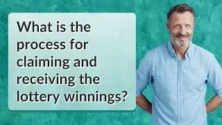 What is the process for claiming and receiving the lottery winnings?