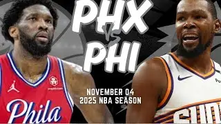 Phoenix Suns vs Philadelphia 76ers Resumen Completo del Partido  4 de noviembre  Temporada NBA 2025