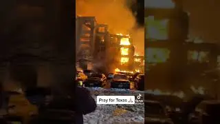 #PrayForTexas another building burned to bits. #snowstorm