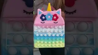 G2629 Unicorn Pop it Backpack