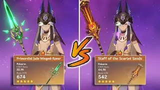 Cyno Weapon Comparison: Staff of the Scarlet Sands vs PJWS | Genshin Impact