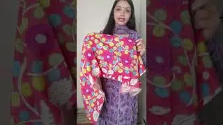 hand drawn, hand painted penkalamkari fabric for blouse booking no 9560840177#handcrafted#kalamkari#