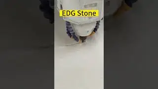 Pure white quartz countertops sink cutout by CNC machines #edgstone #countertops #purewhitequartz