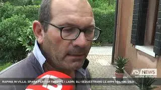 RAPINA IN VILLA: SPARA PER FAR FUGGIRE I LADRI, GLI SEQUESTRANO LE ARMI | 04/08/2021