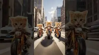 Kitten Motorcycle Thieves Are Now Fugitives #catcrime #shorts