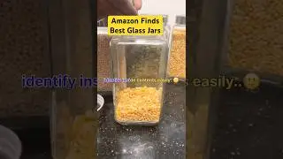 Best Glass Jars for Kitchen - Amazon Finds  #treo #glassjars #kitchentips #kitchenstorage #kitchen