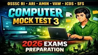 Computer Mock Test  3 ।OSSSC RI ARI AMIN ICDS SFS FORESTOR FOREST GUARD#osssc#ossc#opsc
