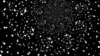An abstract tunnel or stream of white glowing particles/dots moving towards the camera rapidly.