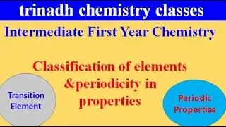 Intermediate First Year Chemistry - Classification Of Elements - Transition Elements