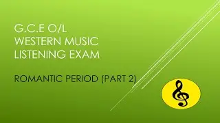 romantic period part 2  - G.C.E O/L