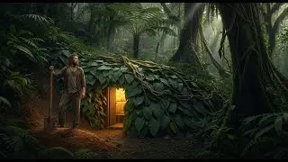 Building an Underground Home in the Jungle | Alone Survival (ASMR)