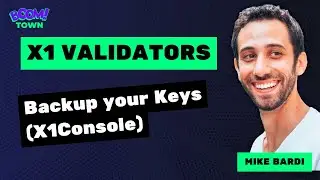 How to Safely Backup Your Private Keys for your X1 Validator (using X1Console)
