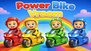 Power Bike Parade Fun|Zoom Vroom Power Bikes|Bright Bikes on The Go| @TwinBabiesTv #recommended 