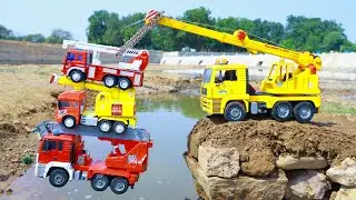 Airplane Tata Crane Volvo Crane Mahindra Crane Accident Pulling Out Mini Jcb Swaraj Crane ? CS Toy