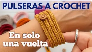 Pulseras Fáciles y Rápidas a crochet 🧶 ¡¡Perfectas para VENDER Y GANAR DINERO Tejiendo!!