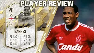 RIDICULOUS FINISHER! 😵 90 ICON MOMENTS JOHN BARNES PLAYER REVIEW! FIFA 22 ULTIMATE TEAM