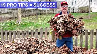 19 LEAF, LAWN Cleanup PRO Tips: Saves YOU BIG Time & $100s #diy