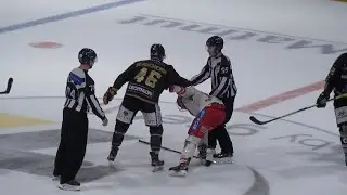 Hockey Fight : Fran&ccedil;ois Beauchemin #46, Rouen - Grenoble