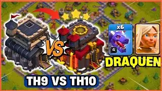 TH9 VS TH10 Max Attack Strategy 2024 in Clash of Clans - COC