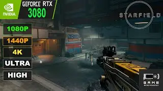 RTX 3080 | Starfield. 1080P, 1440P, 4K Ultra и High Settings, FSR