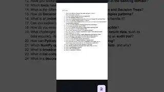 Python & Machine Learning Interview Questions | AI/ML Engineer