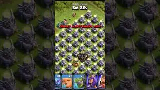 100 eagle artillery vs mountain golem #coc #clashofclans #eagleartillary #attack #cocbases