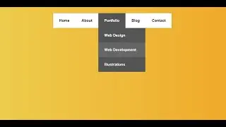How to Create Responsive Navigation Bar using HTML and CSS | With hover Effects