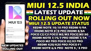 MIUI 12.5  INDIA UPDATE 😍 #MIUI12.5 NEW UPDATES ROLLING OUT TODAY #MIUI12.5 FOR REDMI & POCO PHONES